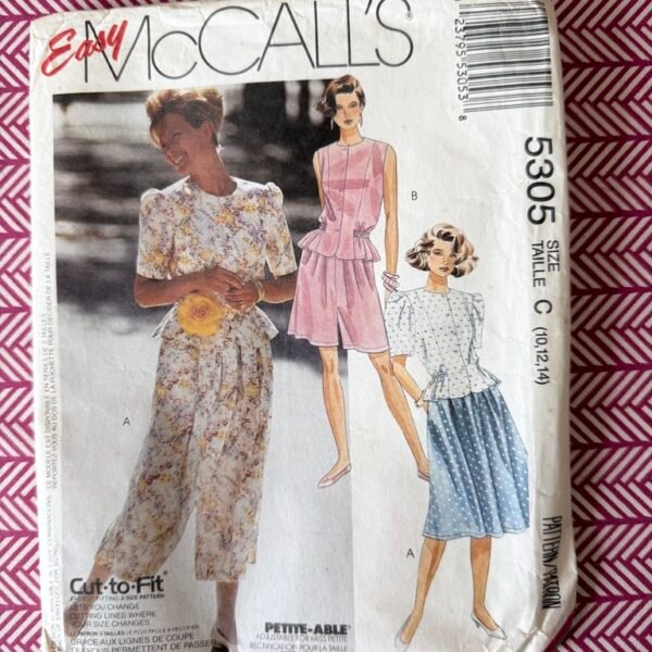 Pattern Cover McCall's 5305