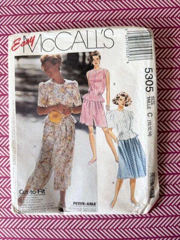 Pattern Cover McCall's 5305